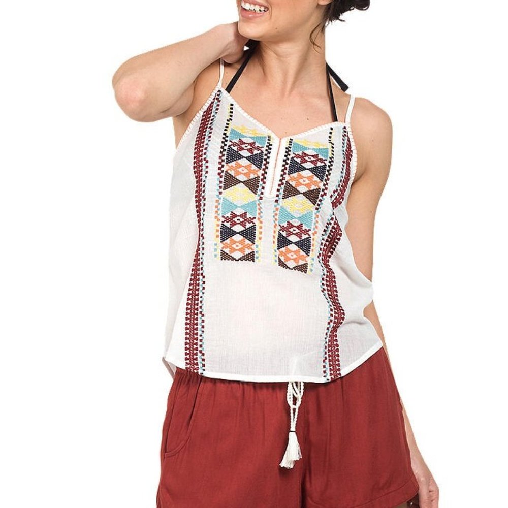 Fat Face Lynmouth Embroidered Camisole Top Size M